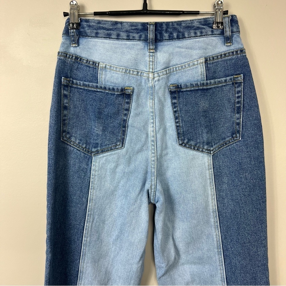 PACSUN 90's boyfriend two tone wide leg jeans Sz 26 - Picture 4 of 7